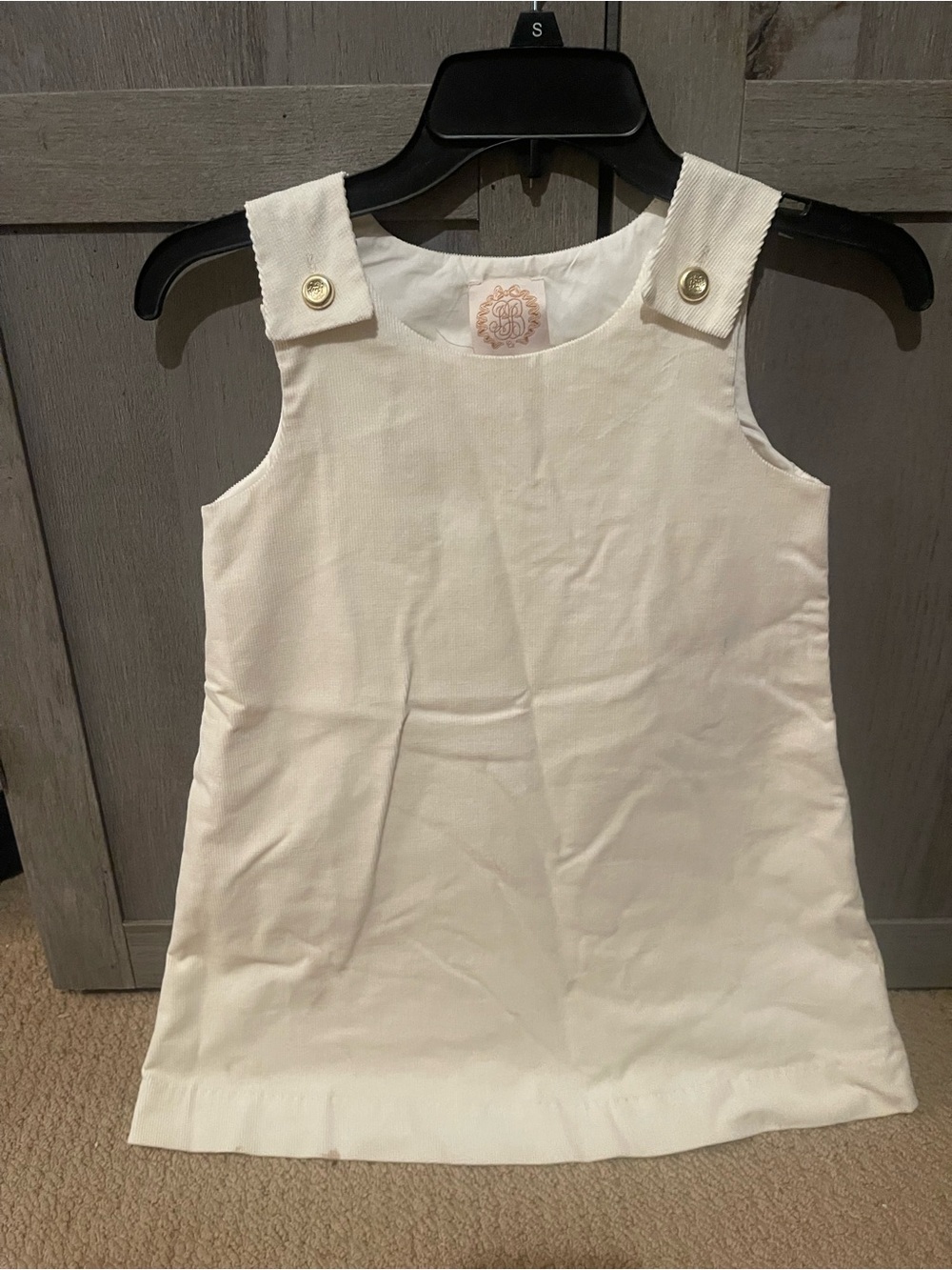 The Beaufort Bonnet Company Cream Button-Shoulder A-Line Dress